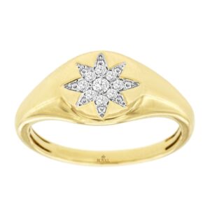 YELLOW GOLD DIAMOND RING H2050D