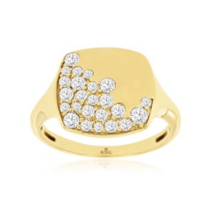 YELLOW GOLD DIAMOND RING H3186D