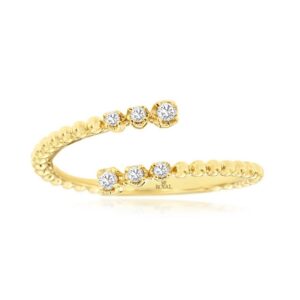 YELLOW GOLD DIAMOND RING H2731D