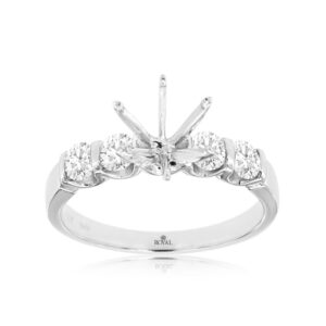WHITE GOLD DIAMOND SEMI-MOUNT W3679S