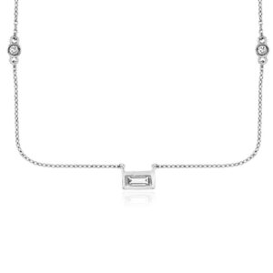 WHITE GOLD DIAMOND NECKLACE WH1925D