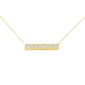 YELLOW GOLD DIAMOND NECKLACE H3458D