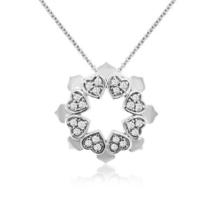 WHITE GOLD DIAMOND PENDANT WH3574D