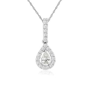 WHITE GOLD DIAMOND PENDANT WC9611D