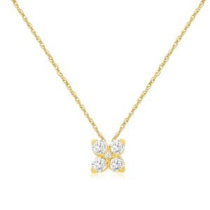 YELLOW GOLD DIAMOND PENDANT H1972D