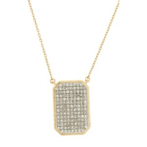 YELLOW GOLD DIAMOND NECKLACE H1665D