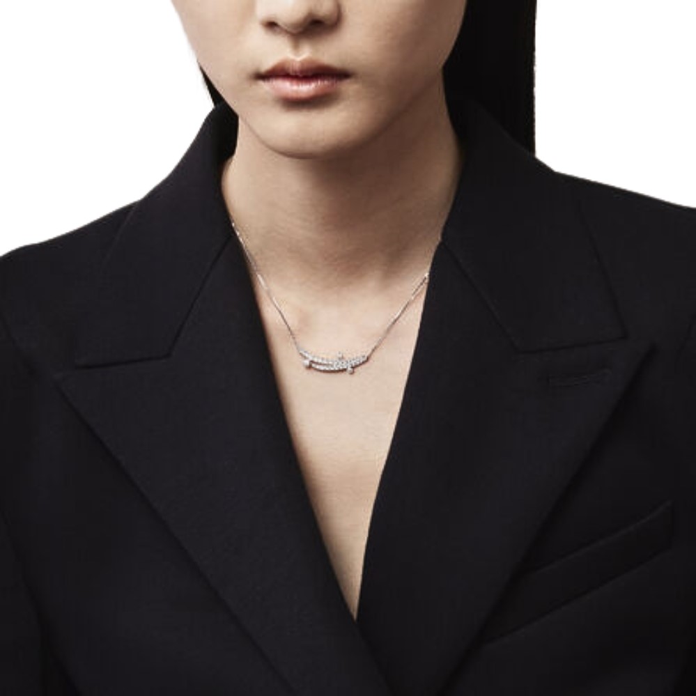 HEARTS ON FIRE VELA FRENCH CUT PAVE FLOATING DIAMOND PENDANT NECKLACE UU29208WGHV0901800 - Image 3