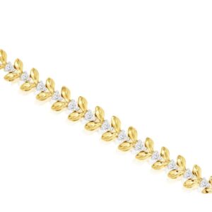 YELLOW GOLD DIAMOND BRACELET H2795D