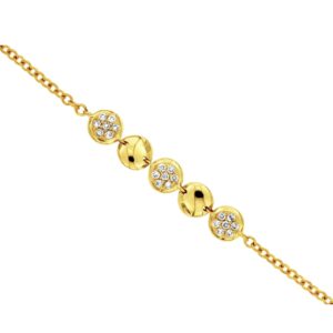YELLOW GOLD DIAMOND BRACELET C8843D