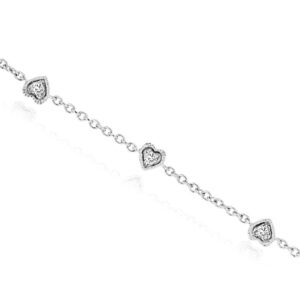 WHITE GOLD 6 STATION DIAMOND BRACELET WH2202D