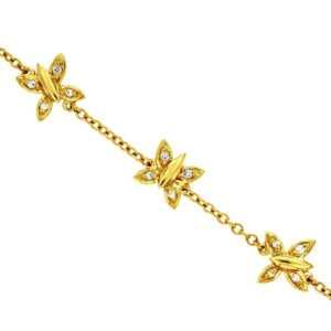 YELLOW GOLD DIAMOND BRACELET C8854D