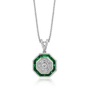 SIMON G. EMERALD PENDANT LP4915