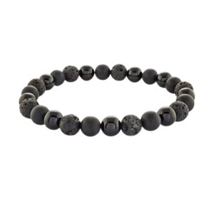 ITALGEM STEEL MULTI BEADED BRACELET BB-206-M