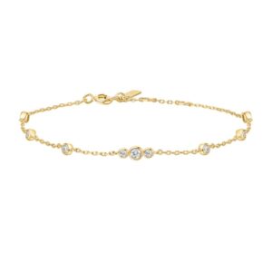ANIA HAIE GOLD BEZEL STATION BRACELET B065-03G