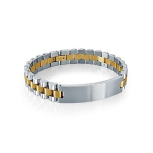 ITALGEM STEEL ID-PLATE BRACELET SMB770-8.5