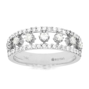 WHITE GOLD DIAMOND WEDDING BAND WC7186D