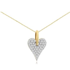 YELLOW GOLD DIAMOND PENDANT H3709D