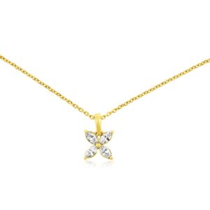 YELLOW GOLD DIAMOND PENDANT H3527D