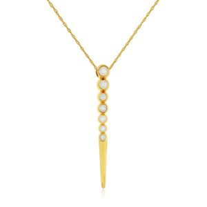 YELLOW GOLD DIAMOND PENDANT C8722D
