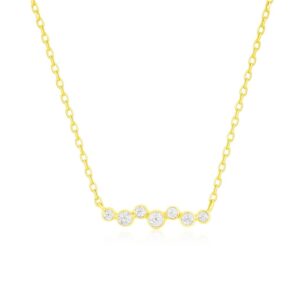 YELLOW GOLD DIAMOND NECKLACE H3199D