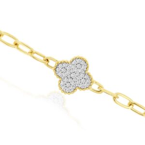 YELLOW GOLD DIAMOND BRACELET H2573D