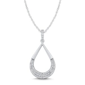 WHITE GOLD DIAMOND PENDANT M4998