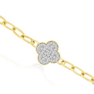 YELLOW GOLD DIAMOND BRACELET H2532D
