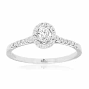 WHITE GOLD DIAMOND ENGAGEMENT RING WC9605D