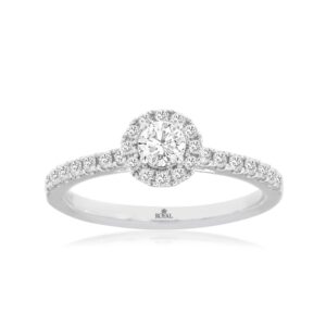 WHITE GOLD DIAMOND ENGAGEMENT RING WH1325D