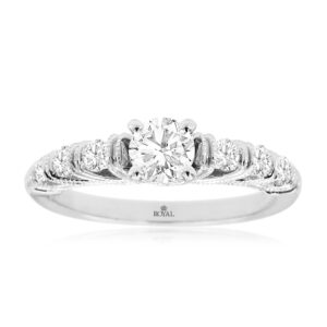 WHITE GOLD DIAMOND ENGAGEMENT RING WC8404E