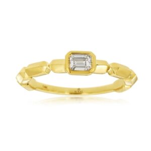 YELLOW GOLD DIAMOND ENGAGEMENT RING H2965D
