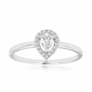 WHITE GOLD DIAMOND ENGAGEMENT RING WH3242D