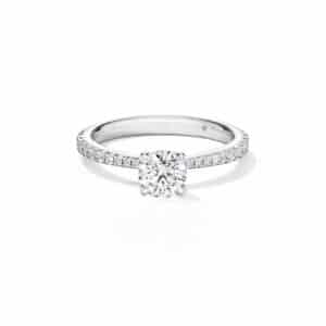 HEARTS ON FIRE VELA SOLITAIRE RING WITH DIAMOND BAND UU2640PTIV20706500