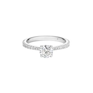 HEARTS ON FIRE VELA SOLITAIRE RING WITH DIAMOND BAND UU2640PTIS10706500