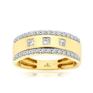YELLOW GOLD DIAMOND RING H3500D