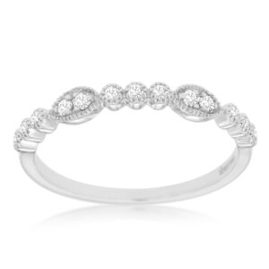 WHITE GOLD DIAMOND WEDDING BAND WC8434D