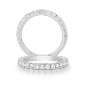 14K WHITE GOLD DIAMOND BAND W905N
