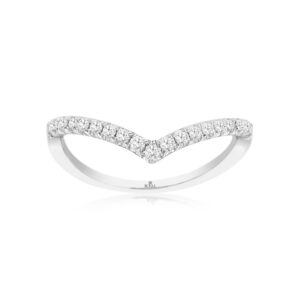 WHITE GOLD DIAMOND CONTOUR RING WH1985D