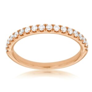 ROSE GOLD DIAMOND WEDDING BAND R903N