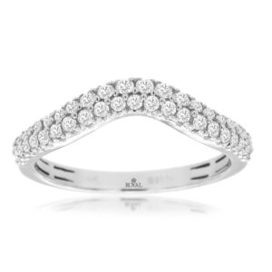 WHITE GOLD DIAMOND WEDDING BAND WH1088D