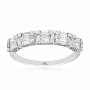 WHITE GOLD DIAMOND WEDDING BAND WC9668D