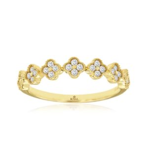 YELLOW GOLD DIAMOND WEDDING BAND H3217D