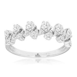 WHITE GOLD DIAMOND WEDDING BAND WC9536D