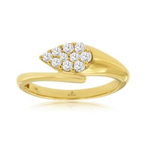 YELLOW GOLD DIAMOND RING H3010D