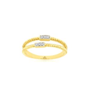 YELLOW GOLD DIAMOND RING H3401D