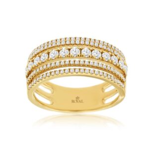 YELLOW GOLD DIAMOND RING C8115D