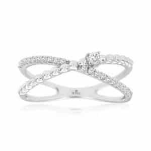 WHITE GOLD DIAMOND RING WH2417D