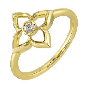 YELLOW GOLD DIAMOND RING RG15640-4YB