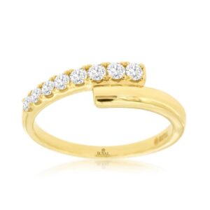 YELLOW GOLD DIAMOND RING H2304D