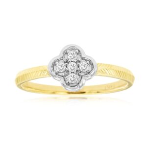 YELLOW GOLD DIAMOND RING H1536D